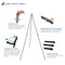 Audio-Visual Direct Lightweight Steel Telescoping Art Display Easel, Collapsible, 65 inches